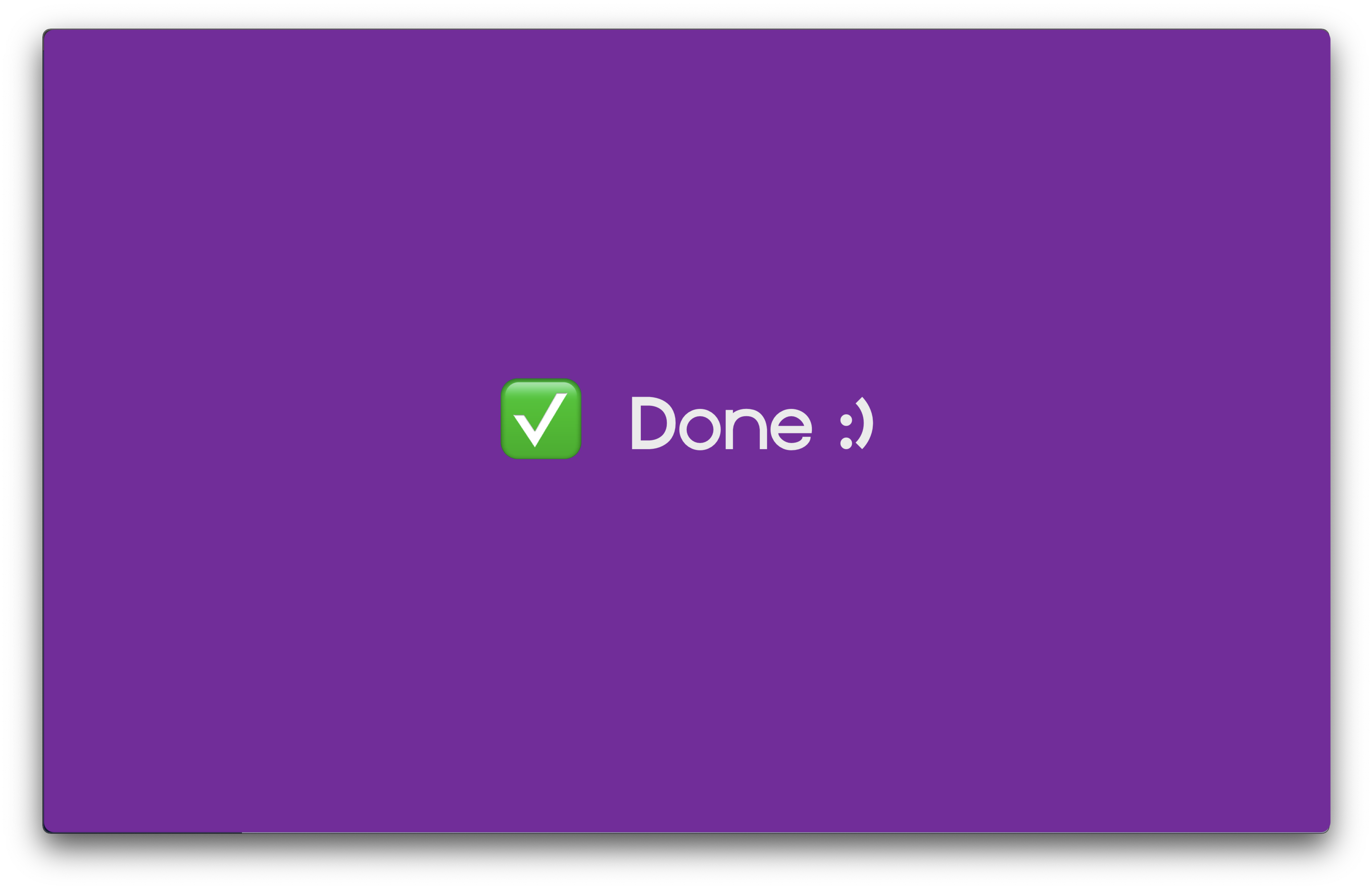 Done